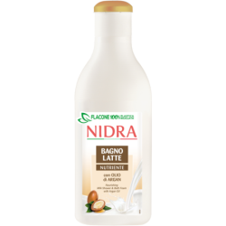 NIDRA BAGNOSCHIUMA NUTRIENTE CON OLIO DI ARGAN NATURALE 750 ML.