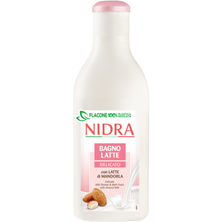 NIDRA BAGNOSCHIUMA DELICATO CON LATTE DI MANDORLA 750 ML.