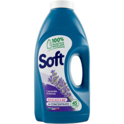 SOFT DETERSIVO PER LAVATRICE ALLA LAVANDA 45 LAVAGGI 2.25 LT.