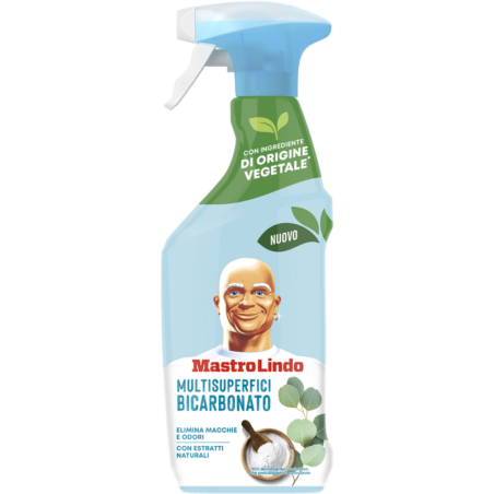 MASTRO LINDO BICARBONATO MULTISUPERFICI DETERSIVO LIQUIDO SPRAY 500 ML.