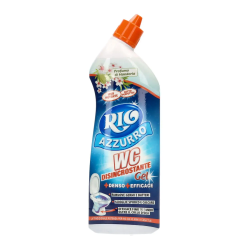 RIO AZZURRO DISINCROSTANTE GEL WC AL PROFUMO DI MANDORLA 750 ML.