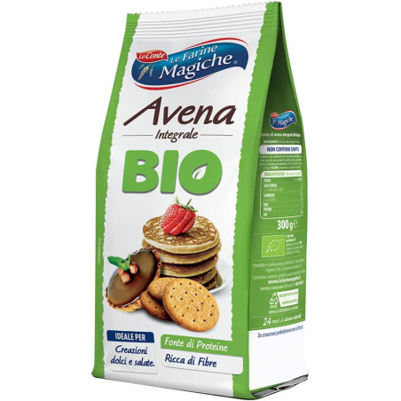 LO CONTE LE FARINE MAGINE FARINA D'AVENA INTEGRALE BIO 300 GR.