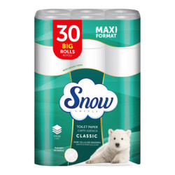 SNOW SOFTLY CARTA IGIENICA CLASSIC MAXI FORMATO 30 ROTOLI A 3 VELI