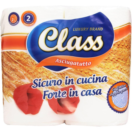 CLASS ASCIUGATUTTO 2 ROTOLI DA CUCINA A 2 VELI