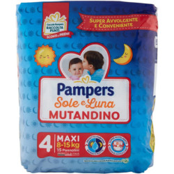 PAMPERS SOLE & LUNA MUTANDINO TGL 4 MAXI (8/15 KG) - 15 PANNOLINI