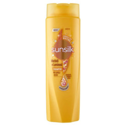 SUNSILK MORBIDI E LUMINOSI SHAMPOO PER CAPELLI SECCHI CON MIX DI OLI, CHERATINA E BIOTINA 250 ML.