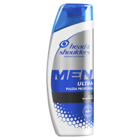 HEAD & SHOULDERS MEN SHAMPOO ANTIFORFORA ULTRA PULIZIA PROFONDA CON INFUSO DI CARBONE 225 ML.