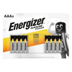 ENERGIZER ALKALINE POWER PILE ALCALINE STILO AAA - BLISTER DA 8 BATTERIE