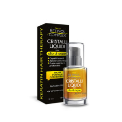 RETINOL COMPLEX CRISTALLI LIQUIDI CON OLIO DI ARGAN PER TUTTI I TIPI DI CAPELLI 50 ML.