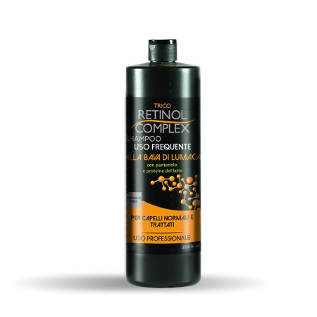 RETINOL COMPLEX SHAMPOO USO FREQUENTE ALLA BAVA DI LUMACA CON PANTENOLO E PROTEINE DEL LATTE 800 ML.