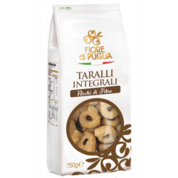 FIORE DI PUGLIA TARALLI INTEGRALI RICCHI DI FIBRE 250 GR.