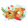 FIORE DI PUGLIA TARALLI AL PEPERONCINO CON OLIO EXTRAVERGINE D'OLIVA ITALIANO 250 GR.