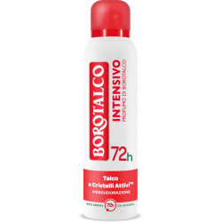 BOROTALCO INTENSIVO DEODORANTE SPRAY IPERSUDORAZIONE PROTEZIONE 72H 0% ALCOOL 150 ML.