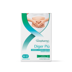 WIREPHARMA DIGER PIÙ INTEGRATORE ALIMENTARE PER FAVORIRE LA FUNZIONE DIGESTIVA (ESTRATTI VEGETALI) 10 STICK 100 ML.