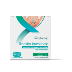 WIREPHARMA TRANSITO INTESTINALE INTEGRATORE ALIMENTARE PER LA REGOLARITÀ DEL TRANSITO INTESTINALE 10 STICK 50 ML.