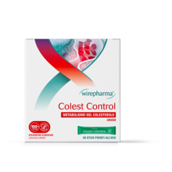 WIREPHARMA COLEST CONTROL INTEGRATORE ALIMENTARE PER IL METABOLISMO DEL COLESTEROLO CON GOMMA DI ACACIA 20 STICK 50 GR.