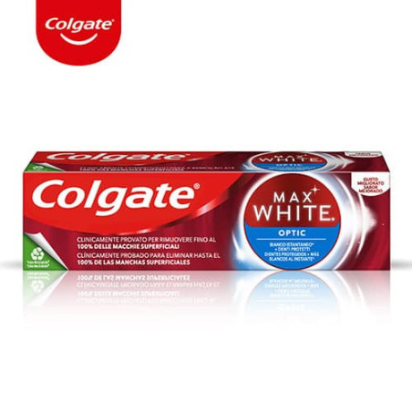 COLGATE DENTIFRICIO MAX WHITE OPTIC - BIANCO ISTANTANEO E DENTI PROTETTI 75 ML.