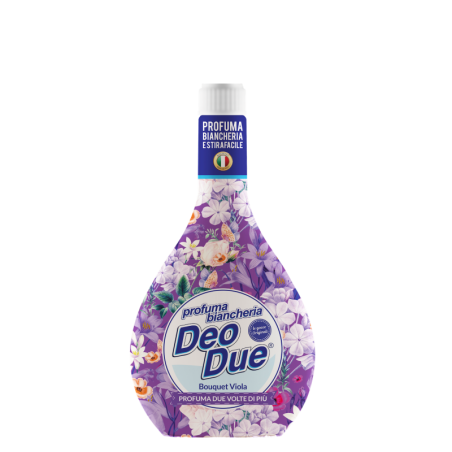 DEO DUE BOUQUET VIOLA PROFUMA BIANCHERIA E STIRA FACILE 250 ML.