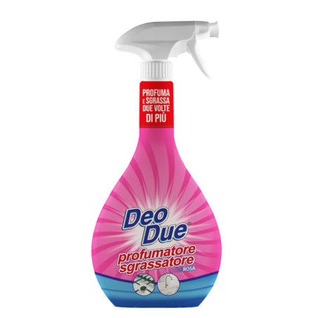 DEO DUE PROFUMATORE SGRASSATORE ROSA 600 ML.