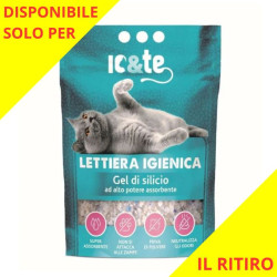 IO&TE LETTIERA IGIENICA PER GATTI CON GEL DI SILICIO AD ALTO POTERE ASSORBENTE 3,8 LT.