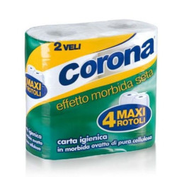 CORONA CARTA IGIENICA 4 MAXI ROTOLI A 2 VELI