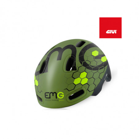 HM 09 CASCO MONOPATTINO E BICI OMOLOGATO EU M VERDE MILITARE