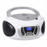 Stereo Portatile Boombox CD DAB DAB+ AUX-IN Trevi CMP 510 DAB Bianco