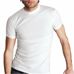 T-shirt uomo girocollo manica corta in cotone Moretta 87 tg.8 Bianco