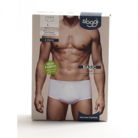 SLIP MAXI UOMO SLOGGI BASIC MAXI - CONFEZIONE DA 2 PAIA