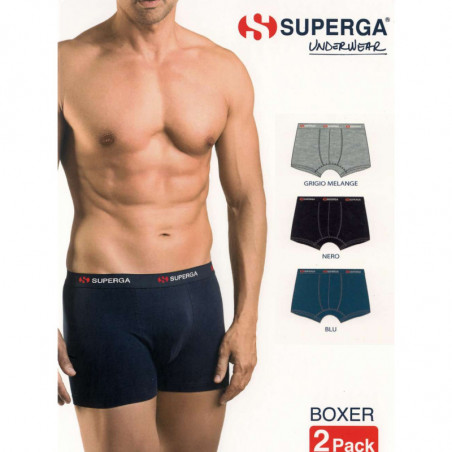 BOXER UOMO IN COTONE ELASTICIZZATO SUPERGA 426 (BIPACK)