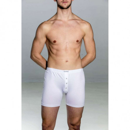 BOXER GAMBA LUNGA UOMO OLIMPIA 355 BIANCO TG. 3/6