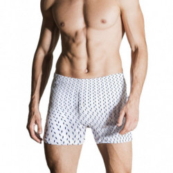 BOXER UOMO IN FILO DI SCOZIA NOTTINGHAM B416 TG. 9/10 FONDO BIANCO