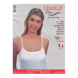 CANOTTA SPALLA STRETTA DONNA LEABLE 1403 TG.3-6