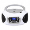 Stereo Portatile Boombox CD DAB DAB+ AUX-IN Trevi CMP 510 DAB Bianco