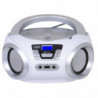 Stereo Portatile Boombox CD Bluetooth USB AUX-IN Trevi CMP 544 BT Bianco