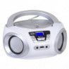 Stereo Portatile Boombox CD Bluetooth USB AUX-IN Trevi CMP 544 BT Bianco