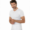 T-shirt uomo in cotone scollo a v Club88 410162