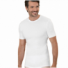 T-shirt uomo manica corta girocollo in cotone felpato Club88 420008 Bianco