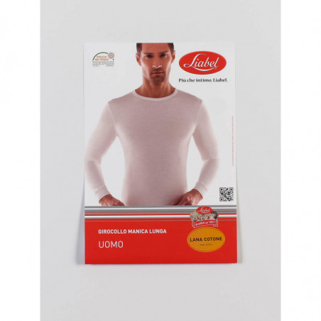 MAGLIA IN LANA COTONE MANICA LUNGA UOMO LIABEL 5321/333