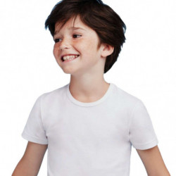 ELLEPI 4466 MAGLIA A MANICHE CORTE BAMBINO IN COTONE ELASTICIZZATO TG. 12/16 ANNI